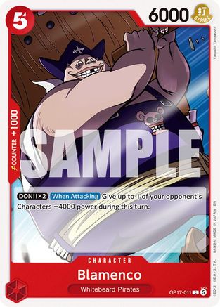 Blamenco (OP17-011) - The World's Strongest Warriors