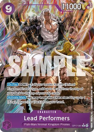 Lead Performers (Alternate Art) (OP17-061) - The World's Strongest Warriors Foil