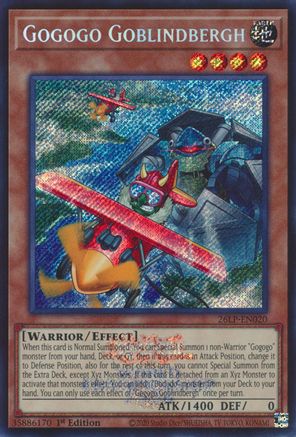 Gogogo Goblindbergh (Emblazoned Secret Rare) (26LP-EN020) - Limited Pack World Championship 2026 1st Edition