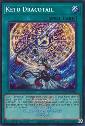 Ketu Dracotail (Emblazoned Secret Rare) (26LP-EN004) - Limited Pack World Championship 2026 1st Edition