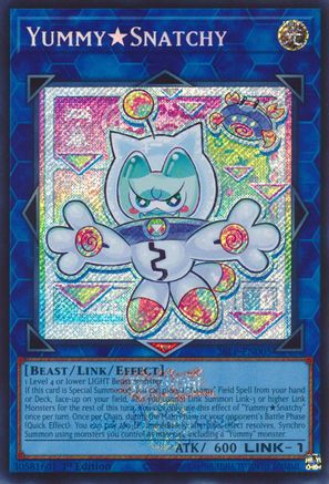 YummySnatchy (Emblazoned Secret Rare) (26LP-EN005) - Limited Pack World Championship 2026 1st Edition