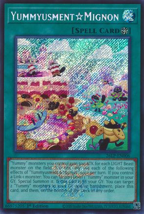 YummyusmentMignon (Emblazoned Secret Rare) (26LP-EN006) - Limited Pack World Championship 2026 1st Edition
