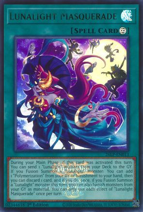 Lunalight Masquerade (Emblazoned) (26LP-EN013) - Limited Pack World Championship 2026 1st Edition