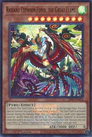 Radiant Typhoon Fonix, the Great Flame (Emblazoned) (26LP-EN014) - Limited Pack World Championship 2026 1st Edition
