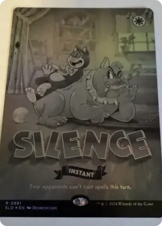 Silence (0881) (Black & White Foil) (SLD-881) - Secret Lair Drop Series Foil
