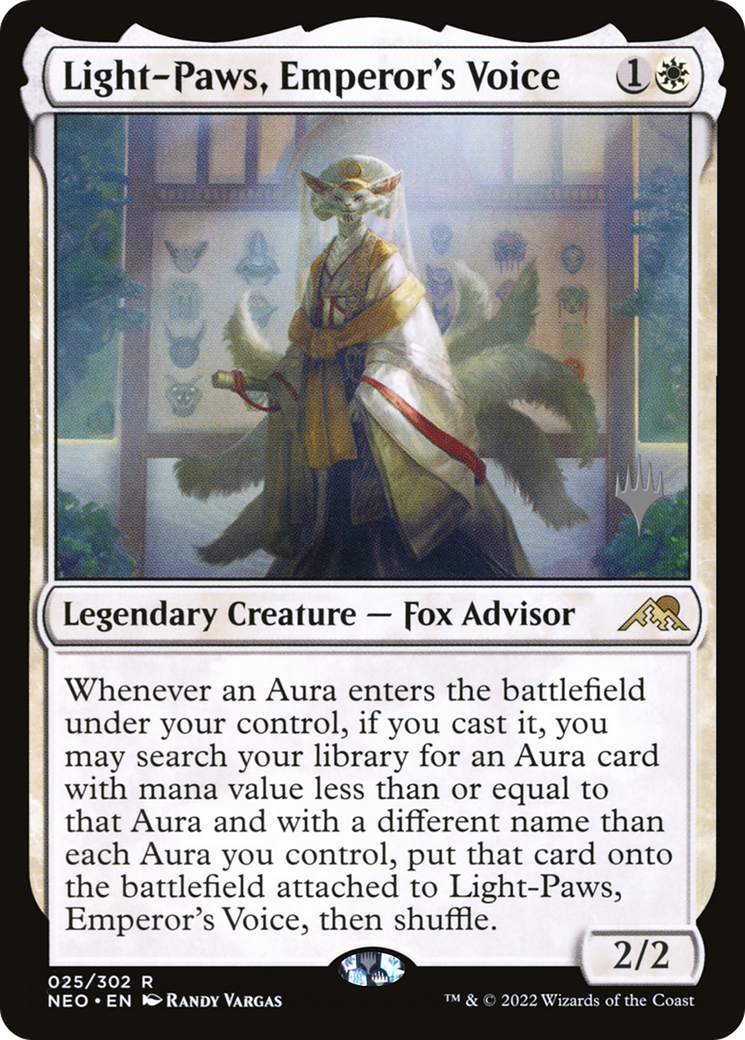 Light-Paws, Emperor's Voice (PPNEO-25P) - Kamigawa: Neon Dynasty Promos