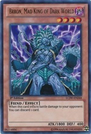 Brron, Mad King of Dark World (LCJW-EN244) - Legendary Collection 4: Joey's World 1st Edition