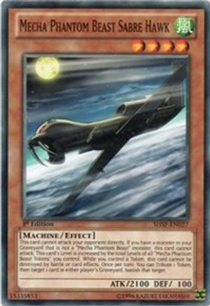 Mecha Phantom Beast Sabre Hawk (SHSP-EN027) - Shadow Specters 1st Edition
