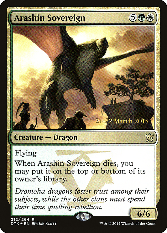 Arashin Sovereign (PRE-212S) - Dragons of Tarkir Promos Foil