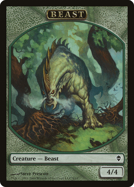 Beast (ZEN-009) - Zendikar Tokens