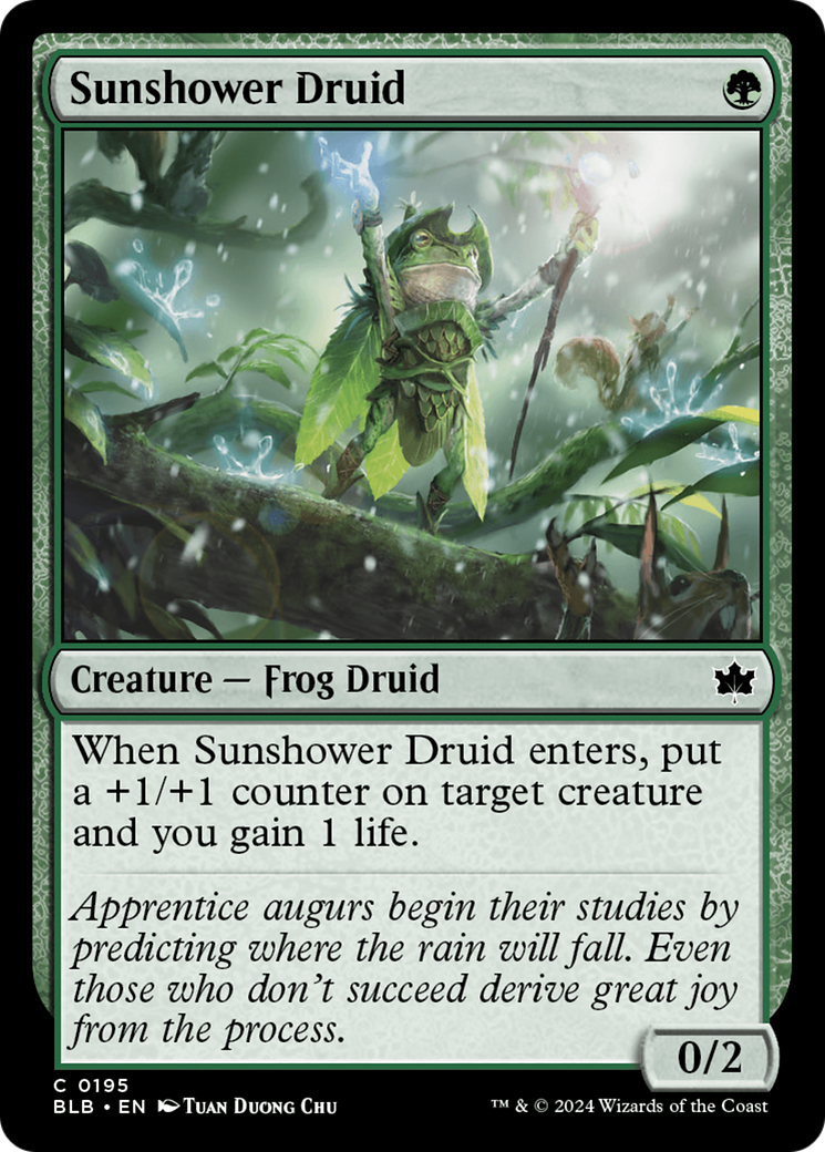 Sunshower Druid (BLB-195) - Bloomburrow