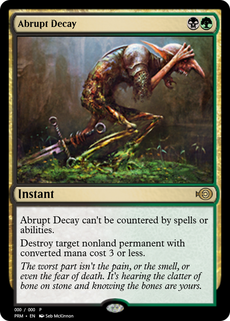 Abrupt Decay (PRM-59681) - Magic Online Promos Foil