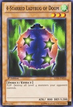 4-Starred Ladybug of Doom (YSYR-EN010) - Starter Deck: Yugi Reloaded 1st Edition