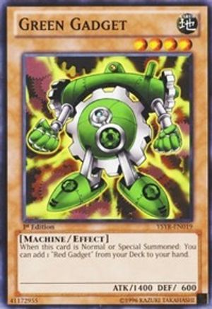 Green Gadget (YSYR-EN019) - Starter Deck: Yugi Reloaded 1st Edition