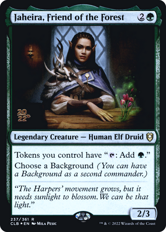 Jaheira, Friend of the Forest (PRE-237S) - Battle for Baldur's Gate Promos Foil