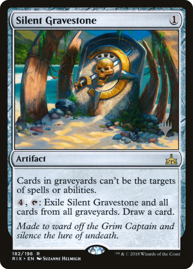 Silent Gravestone (PPM20-182P) - Rivals of Ixalan Promos Foil