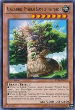 Alpacaribou, Mystical Beast of the Forest (LVAL-EN095) - Legacy of the Valiant Unlimited