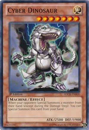 Cyber Dinosaur (SDCR-EN009) - Structure Deck: Cyber Dragon Revolution 1st Edition