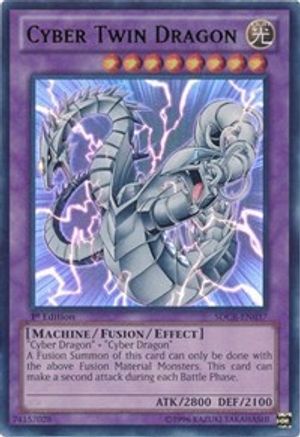 Cyber Twin Dragon (SDCR-EN037) - Structure Deck: Cyber Dragon Revolution 1st Edition