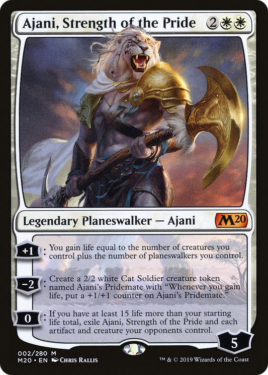 Ajani, Strength of the Pride (M20-002) - Core Set 2020 Foil