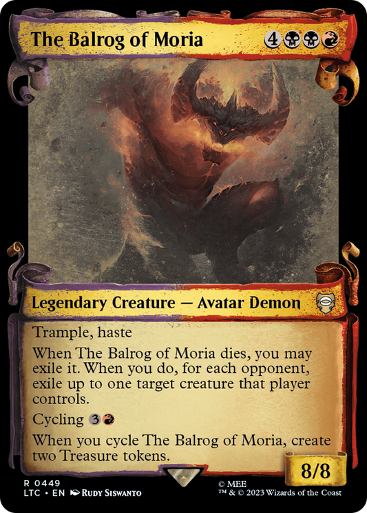 The Balrog of Moria (LTC-449) - Tales of Middle-earth Commander: (Showcase)