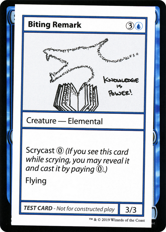 Biting Remark (CMB1-017) - Mystery Booster Playtest Cards 2021