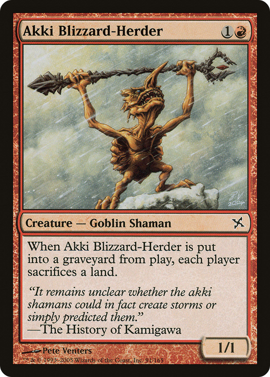 Akki Blizzard-Herder (BOK-091) - Betrayers of Kamigawa