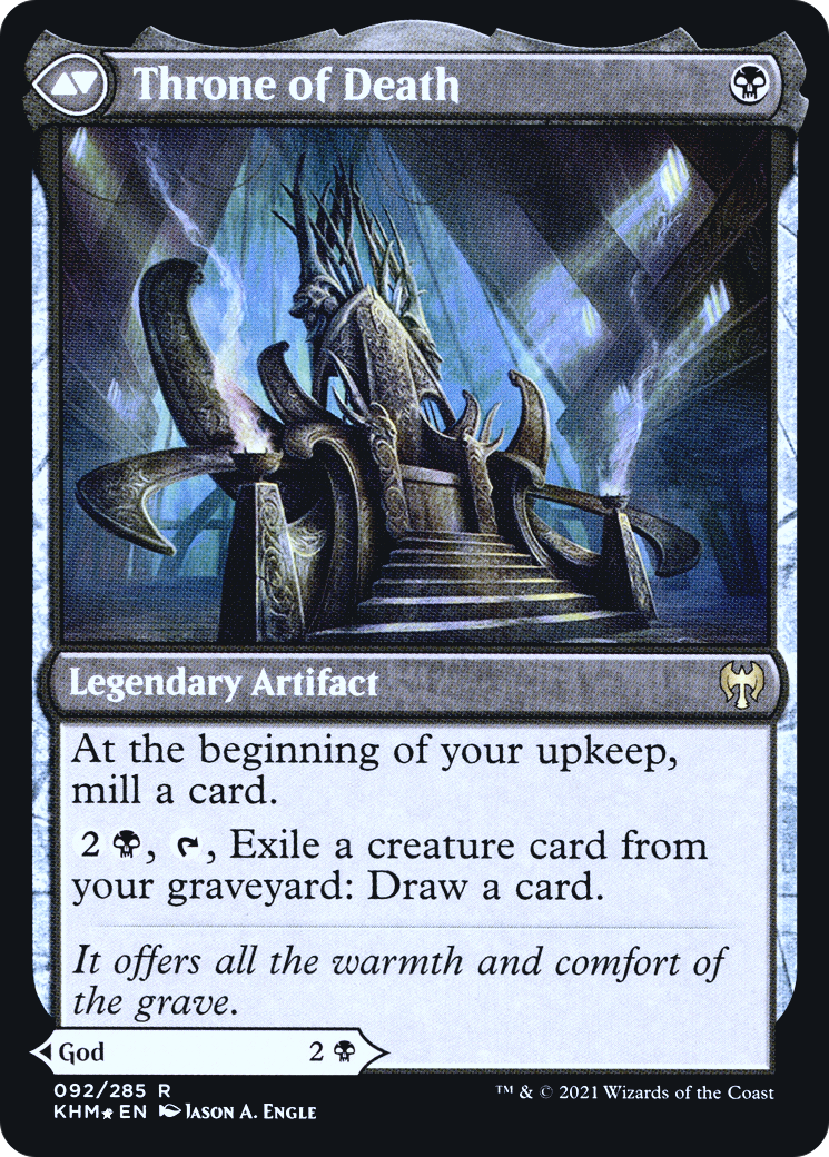 Egon, God of Death // Throne of Death (PRE-92S) - Kaldheim Promos Foil