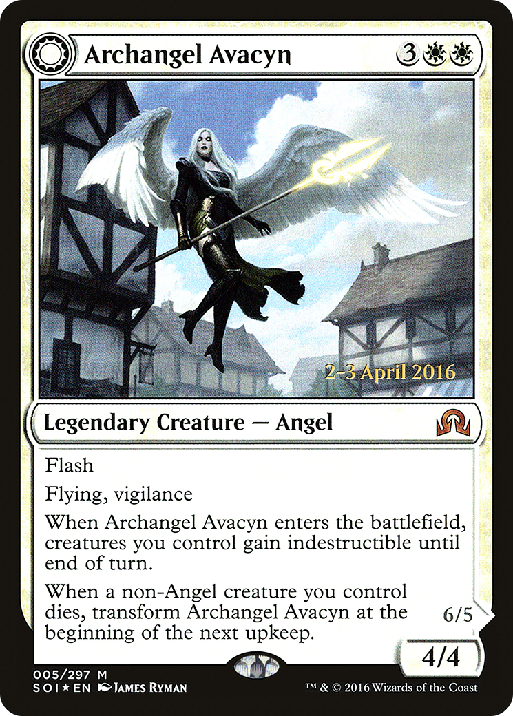 Archangel Avacyn // Avacyn, the Purifier (PRE-05S) - Shadows over Innistrad Promos: (Double Faced Transform) Foil