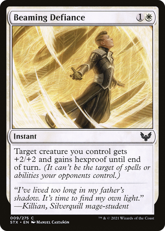 Beaming Defiance (STX-009) - Strixhaven: School of Mages