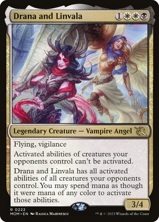 Drana and Linvala (PPMOM-222P) - March of the Machine Promos