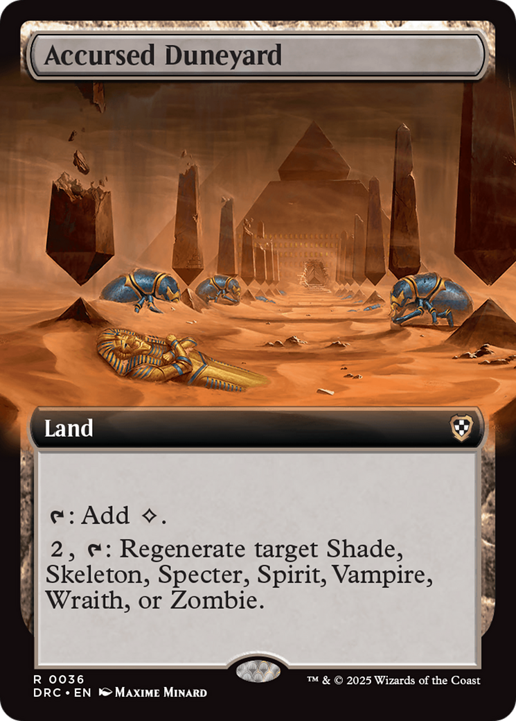 Accursed Duneyard (DRC-036) - Commander: Aetherdrift: (Extended Art) Foil