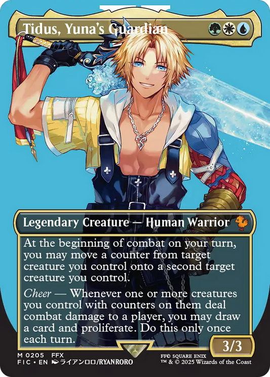 Tidus, Yuna's Guardian (FIC-205) - Commander: FINAL FANTASY (Borderless)