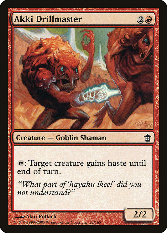 Akki Drillmaster (SOK-092) - Saviors of Kamigawa