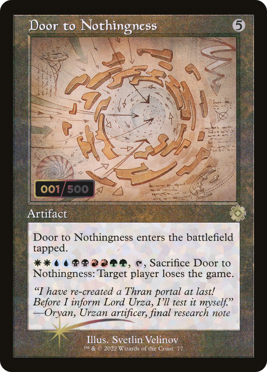 Door to Nothingness (BRR-77Z) - The Brothers' War Retro Artifacts Foil