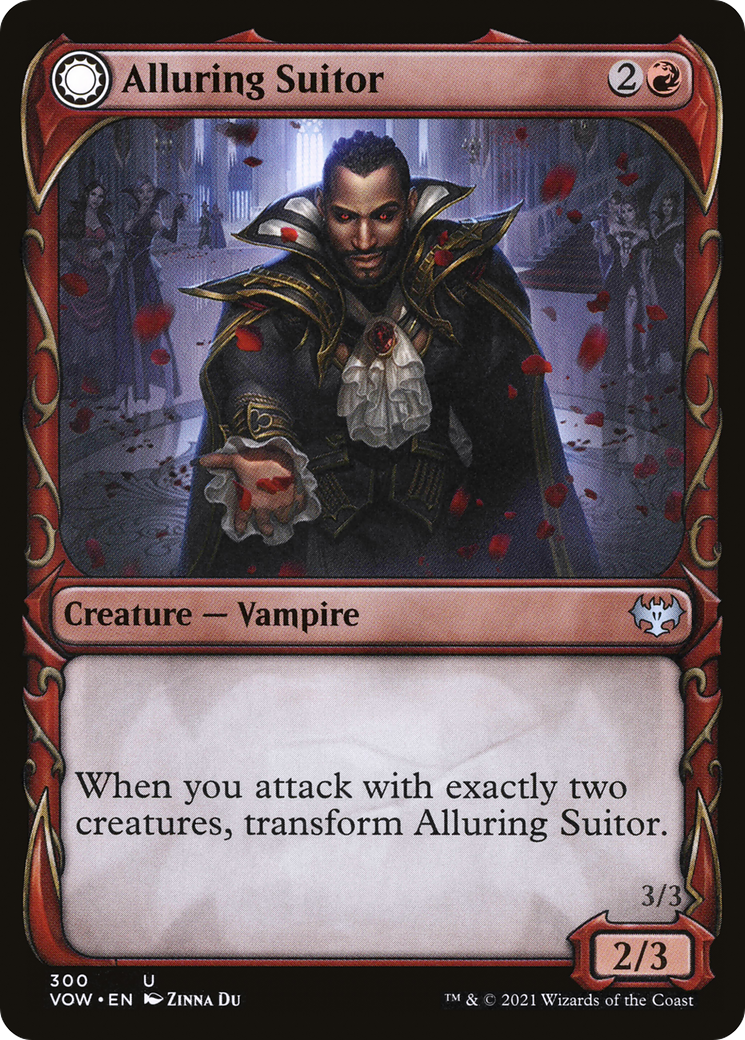 Alluring Suitor // Deadly Dancer (VOW-300) - Innistrad: Crimson Vow: (Showcase, Double Faced Transform) Foil