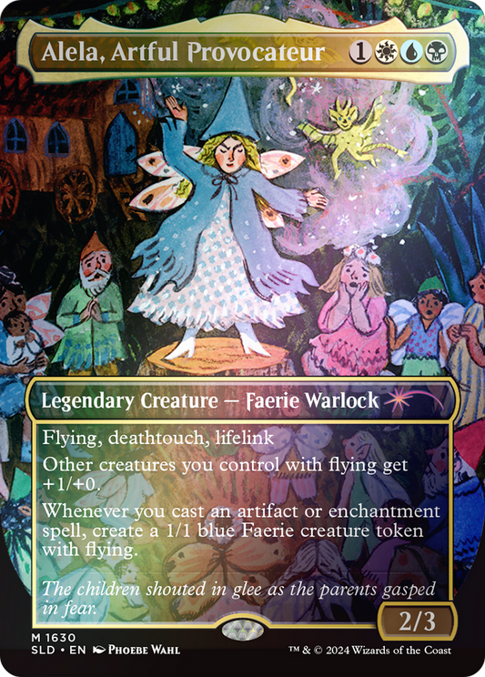 Alela, Artful Provocateur (SLD-1630★) - Secret Lair Drop (Borderless) Foil