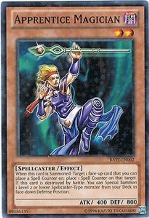 Apprentice Magician (Starfoil) (BATT-EN002) - Battle Pack Tournament Prize Cards Limited