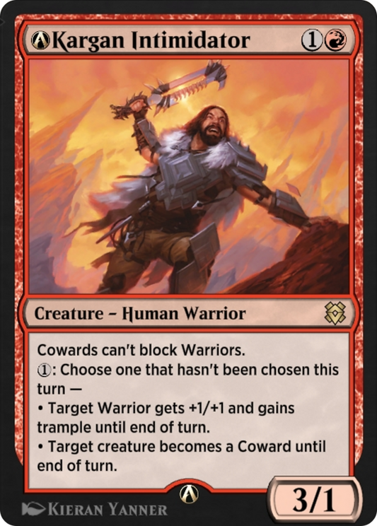 A-Kargan Intimidator (ZNR-A-145) - Zendikar Rising