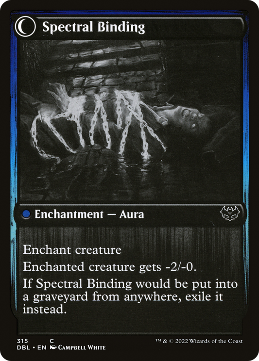 Binding Geist // Spectral Binding (DBL-315) - Innistrad: Double Feature: (Double Faced Transform) Foil