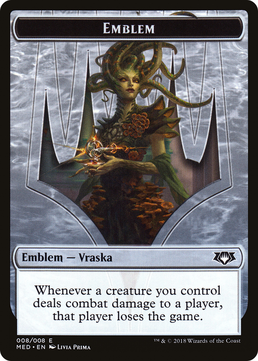 Vraska, Golgari Queen Emblem (MED-0G8) - Mythic Edition Tokens