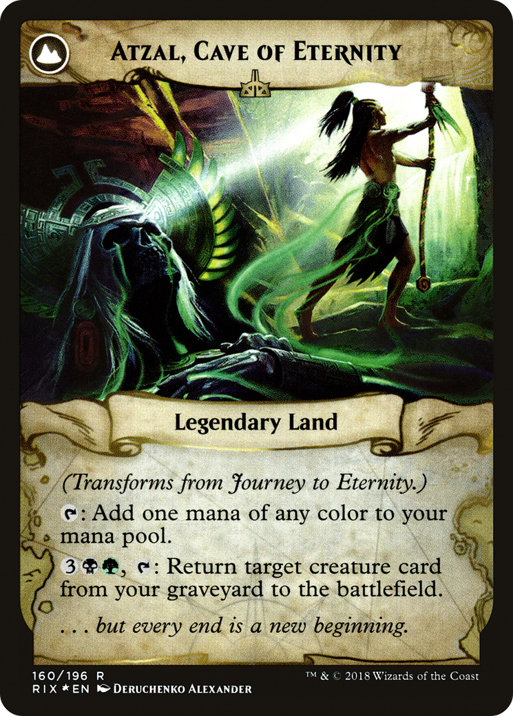 Journey to Eternity // Atzal, Cave of Eternity (PRE-160S) - Rivals of Ixalan Promos: (compasslanddfc) Foil