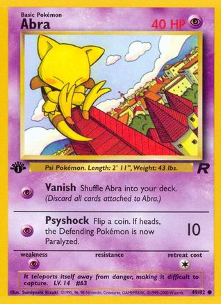 Abra 049/82  - Unlimited Team Rocket - Common