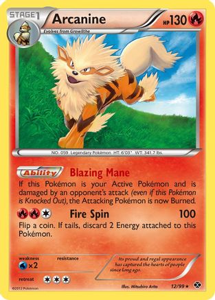 Arcanine (12) 012/99  Next Destinies - Rare