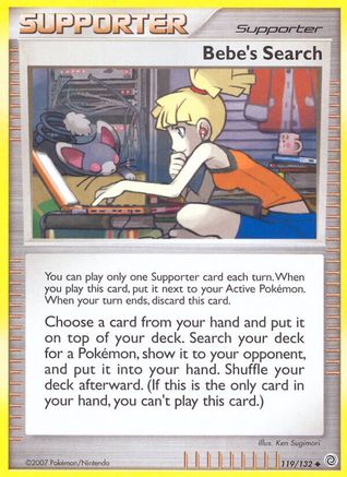 Bebe's Search 119/132  - Reverse Holofoil Secret Wonders - Uncommon