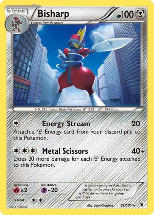 Bisharp (82) 082  - Holofoil Noble Victories - Holo Rare