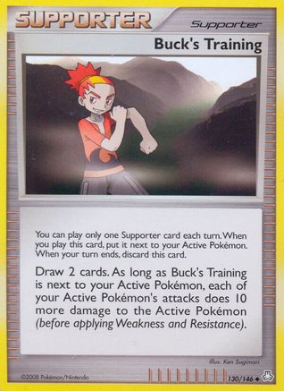 Buck's Training 130/146  - Reverse Holofoil Legends Awakened - Uncommon