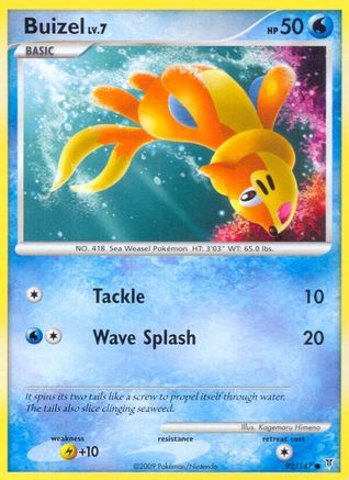 Buizel 092  - Reverse Holofoil Supreme Victors - Common
