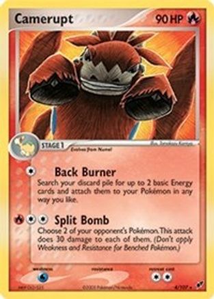 Camerupt 004/107  Deck Exclusives - Rare