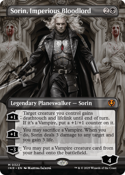 Sorin, Imperious Bloodlord (INR-322) - Innistrad Remastered (Borderless) Foil